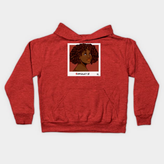 Ringlets Kids Hoodie by CarmahnArt